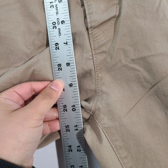 Asos Men Pants Chino Beige Cotton Blend Bootcut Straight Leg Work Career 34X30 - Picture 10 of 11